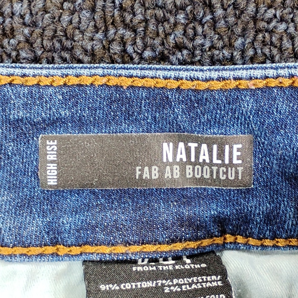 KUT from the Kloth Natalie Bootcut Jeans Womens 14 Blue High Rise Fab Ab Denim - Picture 8 of 11